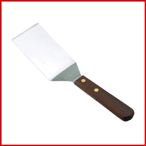 Pizza Server - Short Rectangular Blade - Wooden Handle